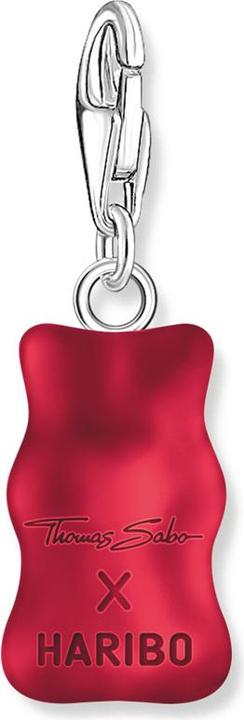 Produktbild Thomas Sabo Charm-Goldbären-Anhänger in Rot Silber (Silber 925)