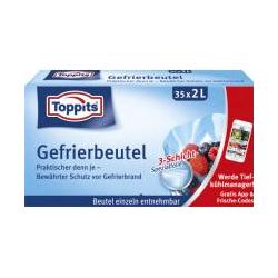 Toppits Sacchetto Per Congelatore 2L 35Pz., Imballaggi Per Alimenti