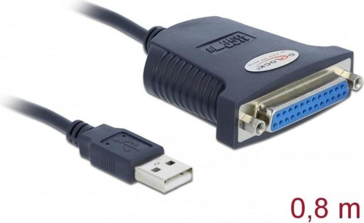 Actual product image Delock USB - Parallel Adapter (0.80 m, Parallel (printer))