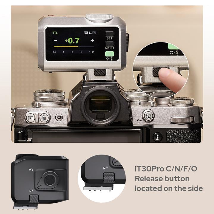 Actual product image Godox iT30Pro F black - TTL Mini Flash for Fujifilm black (Godox)