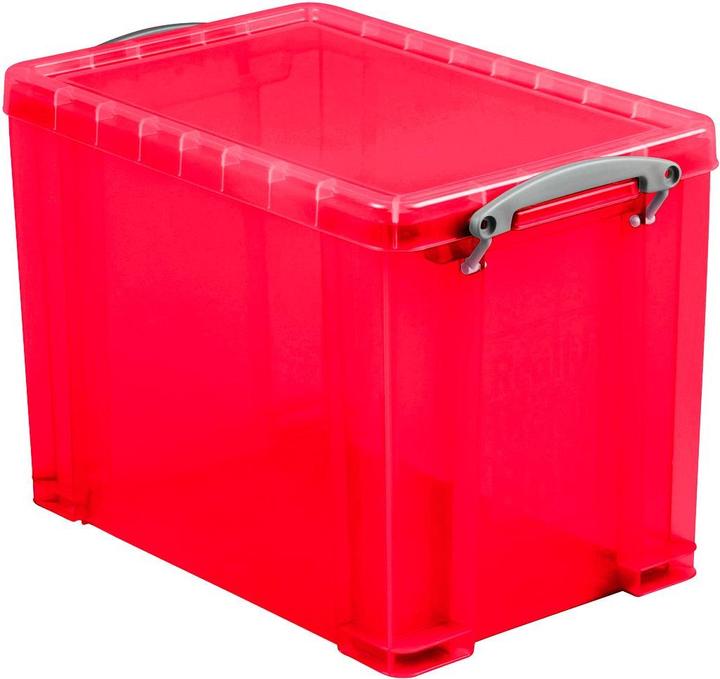 Actual product image Really Useful Box Box Really useful Boxes, plastic, transparent red, various sizes. (29 x 20.5 x 29 cm, 19 l)