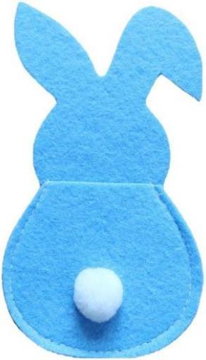 Image du produit MU Style Easter Cutlery Series Pochettes à couverts Lapin de Pâques (lot de 4) (4 x)