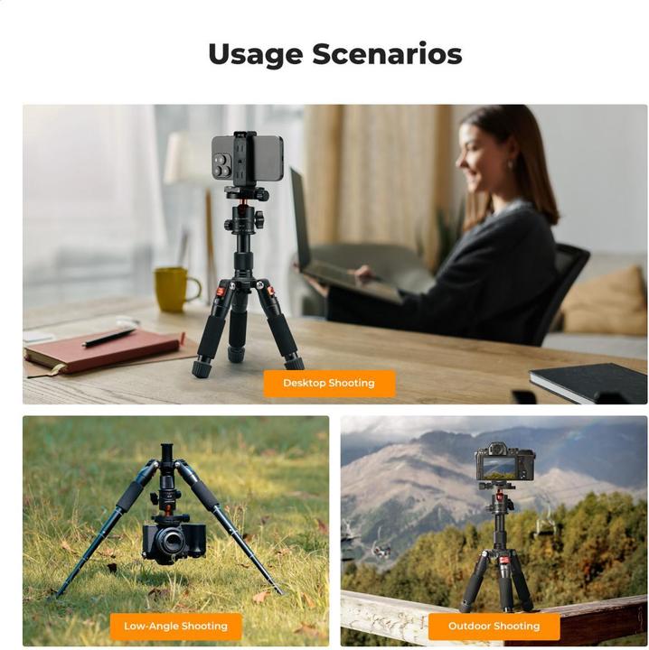 Image du produit K&F Concept S225A0+BH-25L Desktop Mini Tripod for Camera