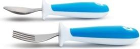 Actual product image Munchkin Raise spoon and fork stainless steel