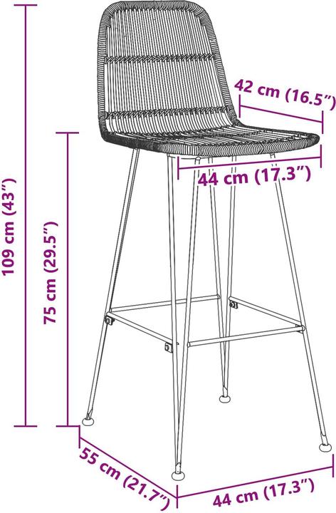 Image du produit vidaXL Barhocker