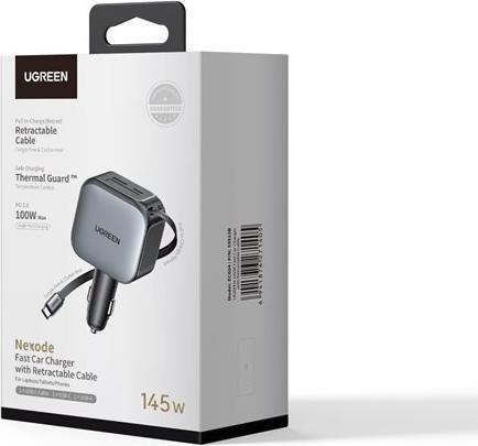 Produktbild Ugreen 2-Port Fast Charger 145W- Retractable Cable