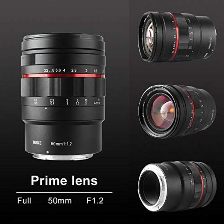 Image du produit Meike 50mm 1.2 Sony E-Mount (Sony E, APS-C / DX)