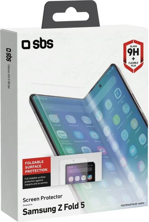 Actual product image SBS Glass screen protector full cover for Samsung Z Fold 5 (1 pcs., Samsung Galaxy Z Fold5)