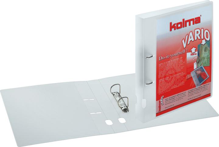 Produktbild Kolma Ringbuch Vario A4 2 Ringe Füllhöhe 3 cm farblos (A4, 39 mm, 1 Stück)