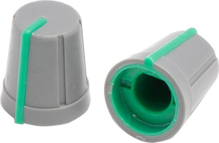 Produktbild RS PRO Drehknopf D-Achse 6,35mm Soft-Touch grün