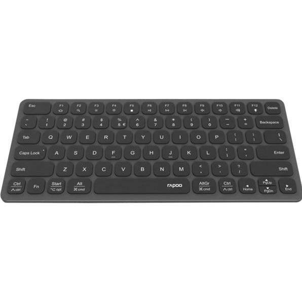 Thumbnail - Rapoo Tastatur Mit Usb-C-Adapter De (DE, Kabelgebunden), Tastatur, Schwarz