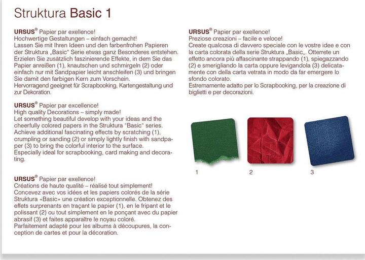 Produktbild Ursus Fotokarton Basic 1, A6, 60 Blatt (220 g/m², 1x)