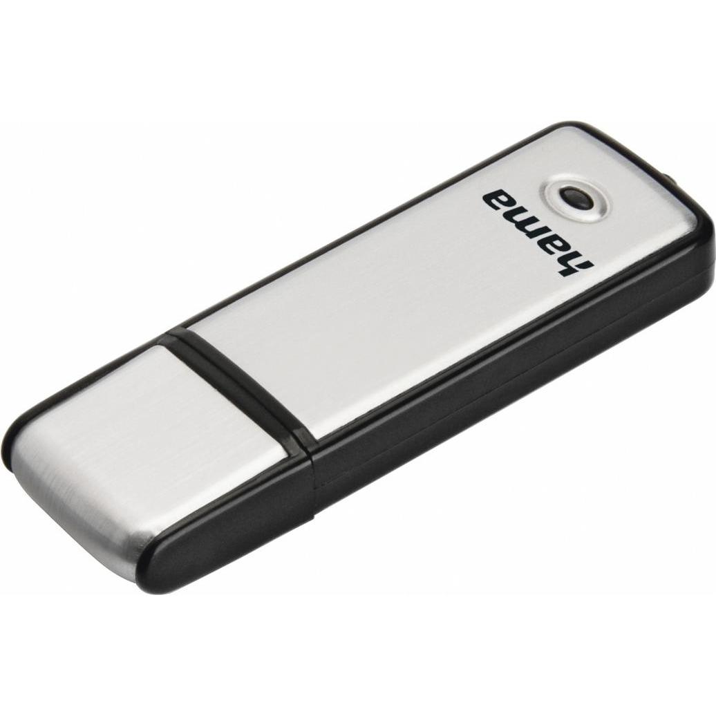 Hama FlashPen Fancy (64 GB, USB-A, USB 2.0), USB Stick, Schwarz, Silber
