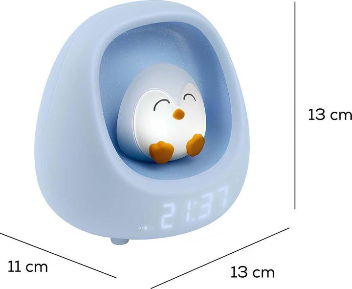 Actual product image Bigben Kids alarm clock with night light - Penguin (Nest)