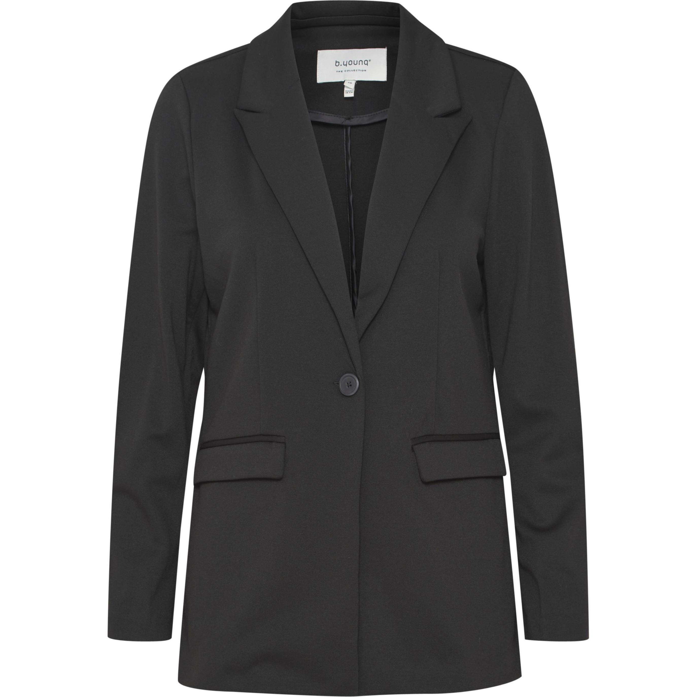 B.young, Damen, Anzug, BYRIZETTA LONG BL 2 - 20812846, Schwarz, (38)