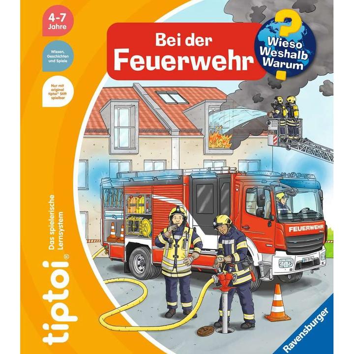 Actual product image tiptoi Bei der Feuerwehr (German, Daniela escape, Niklas Böwer, 2022)