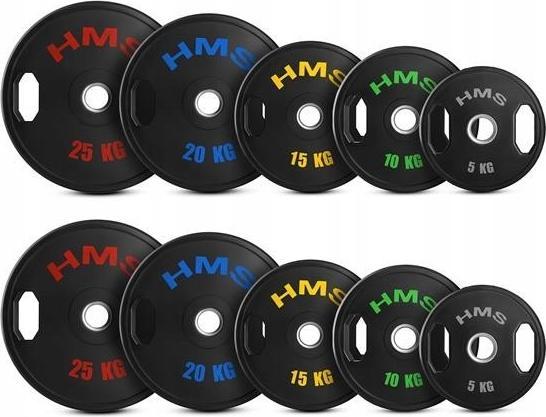 Produktbild HMS Olympische Gewichtsscheiben-Set (2 x 10 kg, 2 x 15 kg, 2 x 20 kg, 2 x 25 kg, 2 x 5 kg)