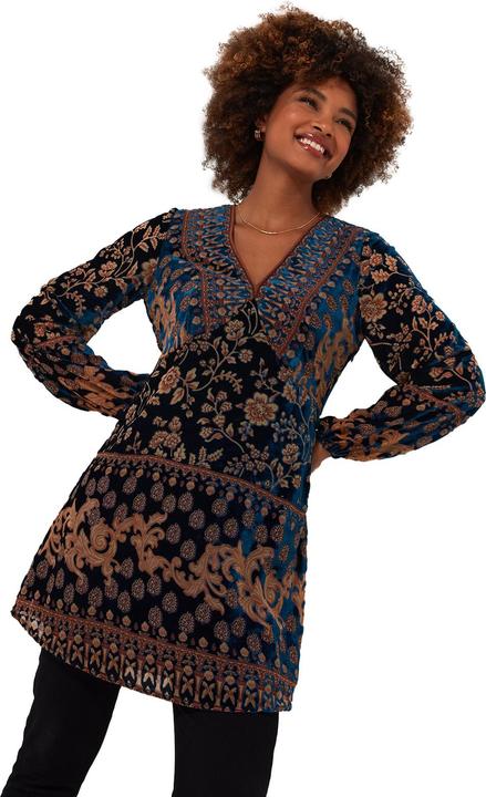 Actual product image Joe Browns Plunge Neck Devoré Tunic (34)