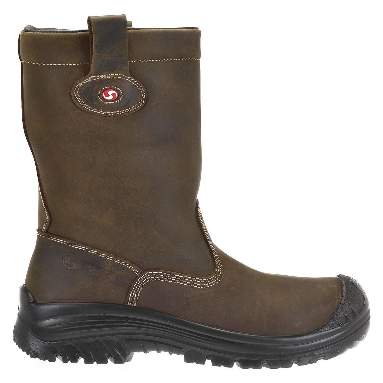 Sixton, Werkschoenen, Peak Werklaars Montana S3 Donkerbruin Maat 46 (S3, 46)