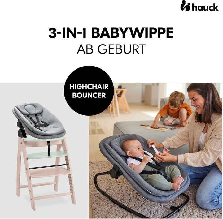 Actual product image Hauck Hochstühle Arketa Beech 4-tlg. Newborn Set - Hochstuhl (High chair booster seat)