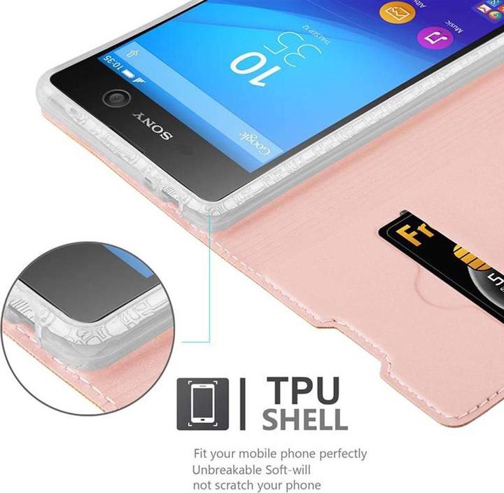 Actual product image Cadorabo Book Classy Style Cover (Sony Xperia M5)