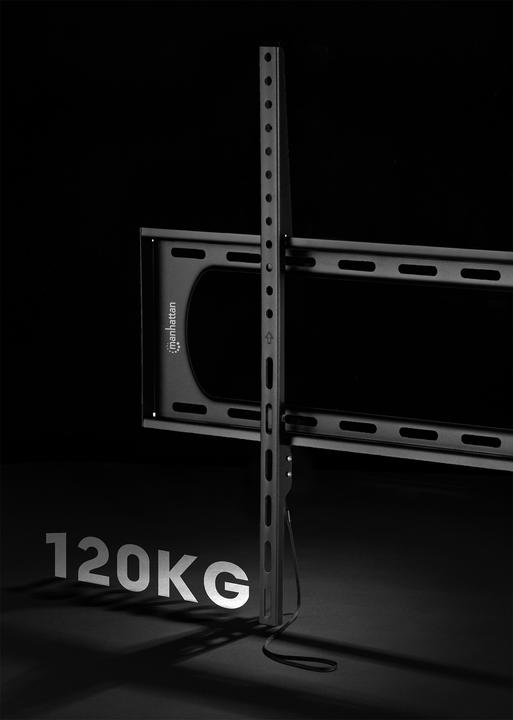 Actual product image Manhattan Ultra-flat TV wall bracket with particularly high load-bearing capacity for large screens, rigid (Wall, 120", 120 kg)