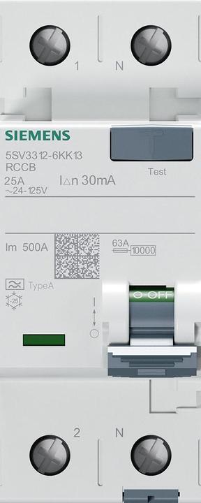 Actual product image Siemens FI circuit breaker type A A