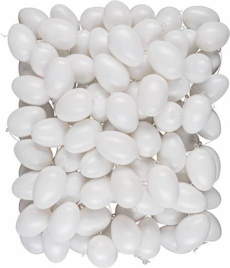 Productafbeelding Idena Plastic eieren 6cm 100 stuks wit met hanger