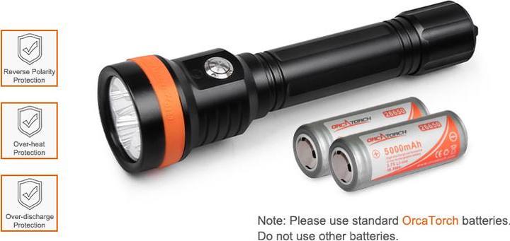Actual product image Orcatorch Hand lamp D850