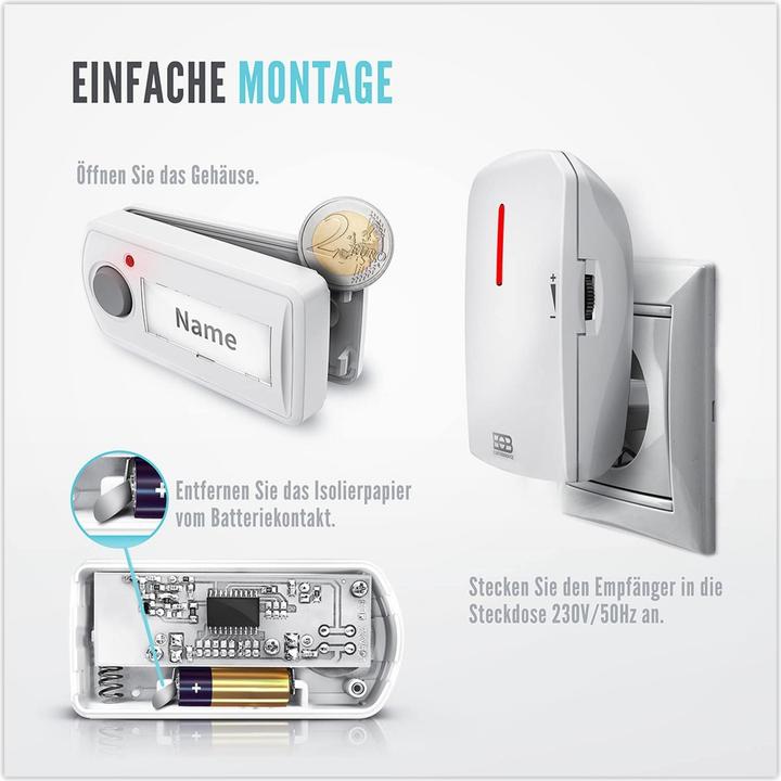 Produktbild Elektrobock Funk-Türglocke BZ11-21 (Drahtgebunden)
