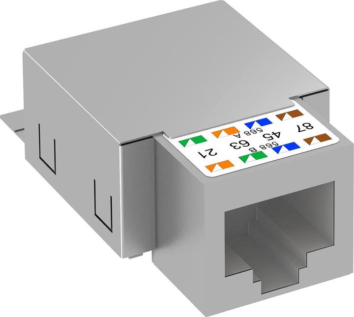 Actual product image OBO Bettermann ASM-C5 G Connection module CAT 5shielded 6117325 (Keystone module)