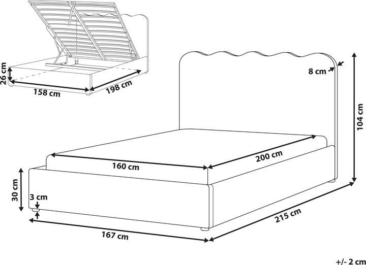Produktbild Beliani Nanterre (160 x 200 cm)
