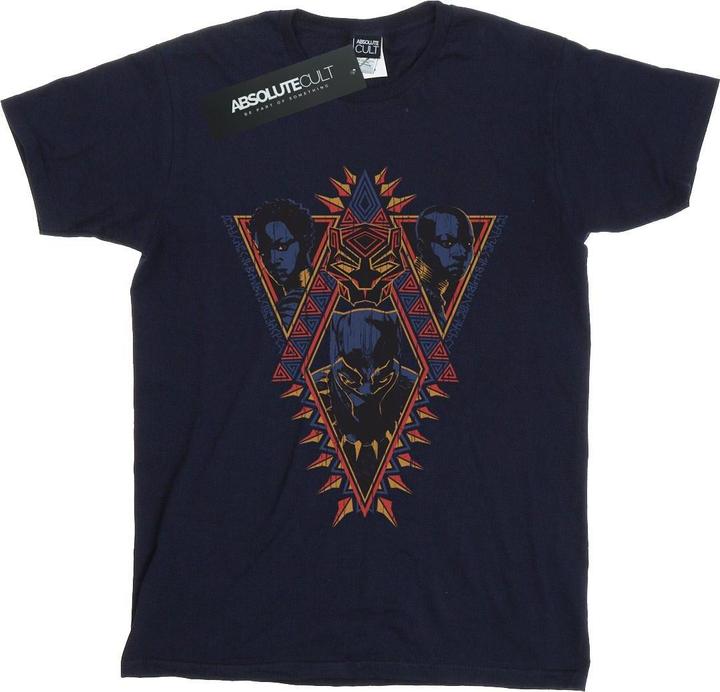 Produktbild Black Panther Tribal Heads Baumwolle Boyfriend TShirt (XL)