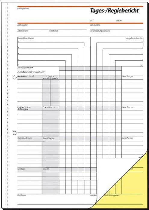 Actual product image Sigel Daily/directional reports (40x)