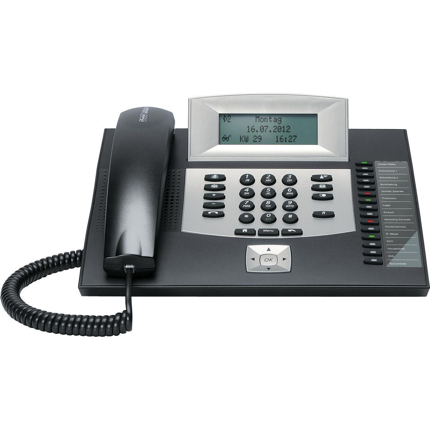 Auerswald COMFORTEL 1600 BLACK, Telefon, Schwarz