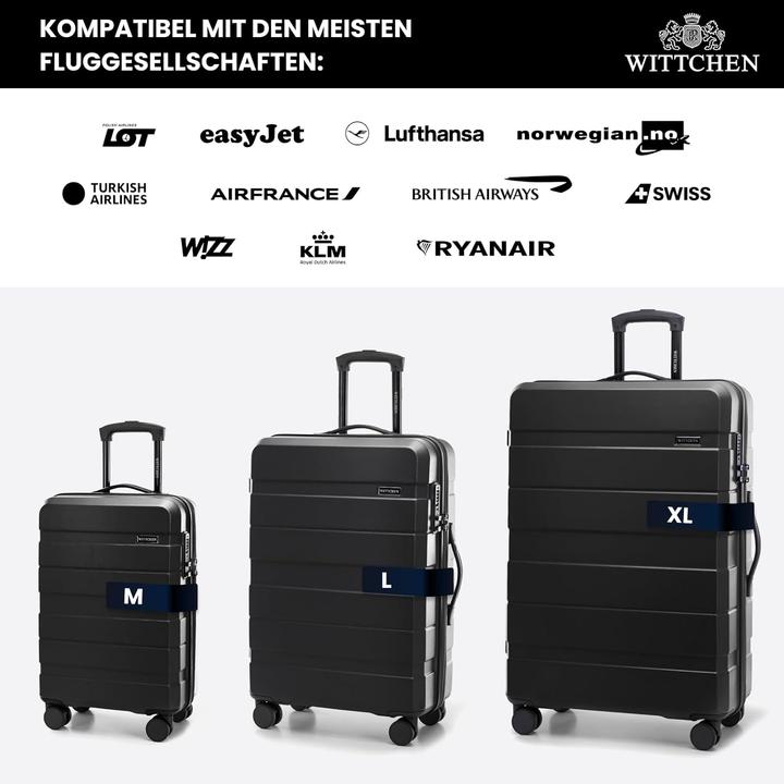 Image du produit Wittchen Comodo Line Hartschalenkoffer-Set 3-teilig (39 l)