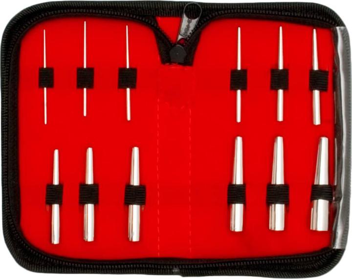 Immagine prodotto Triune 12-teiliges Dehnstab Set (Nr.1) 1.2 mm - 10 mm (senza ottone, Acciaio chirurgico 316L)