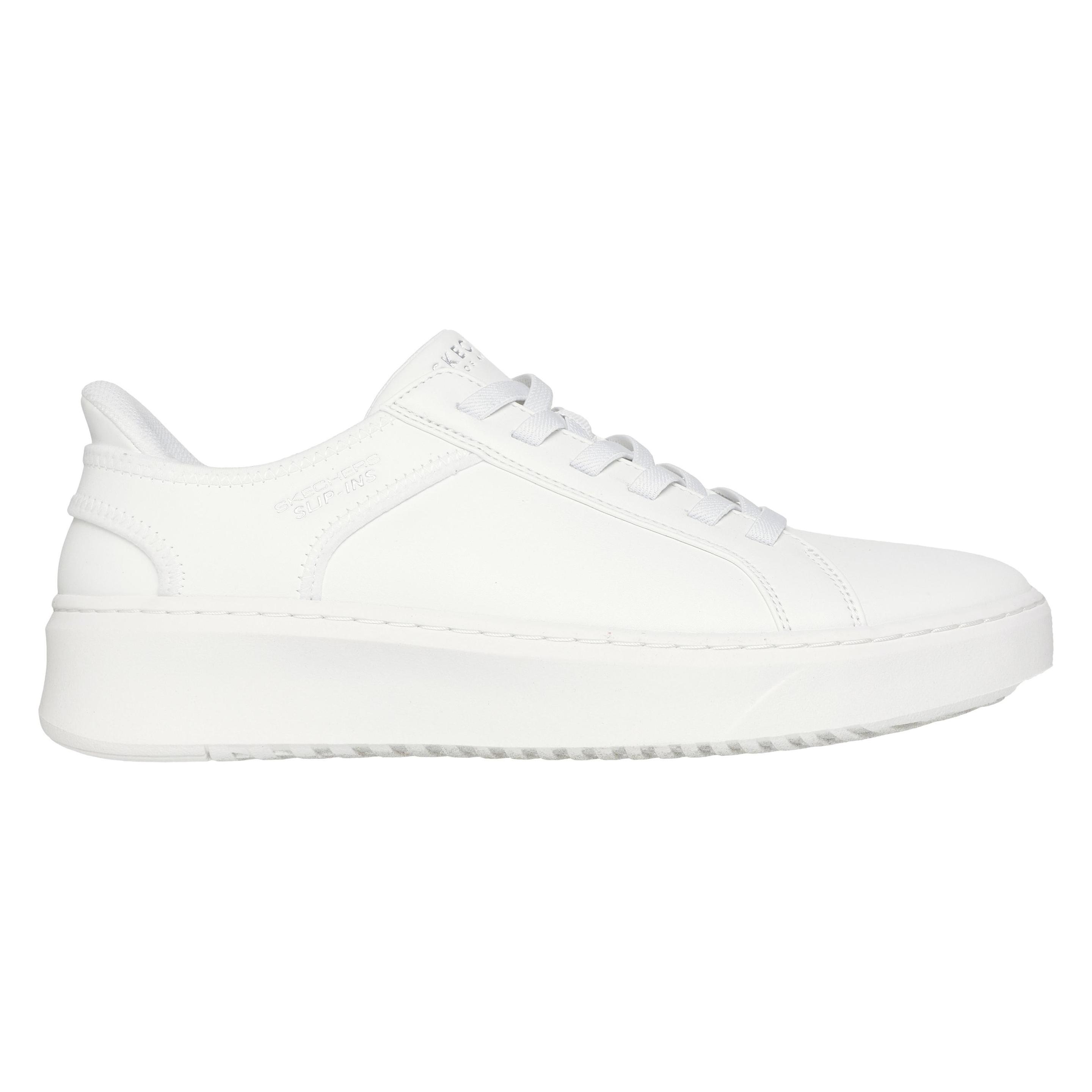 Skechers, Mannen, Sneakers, Court Break - Double Vented - Heren Sneakers - Wit, Wit, (44)