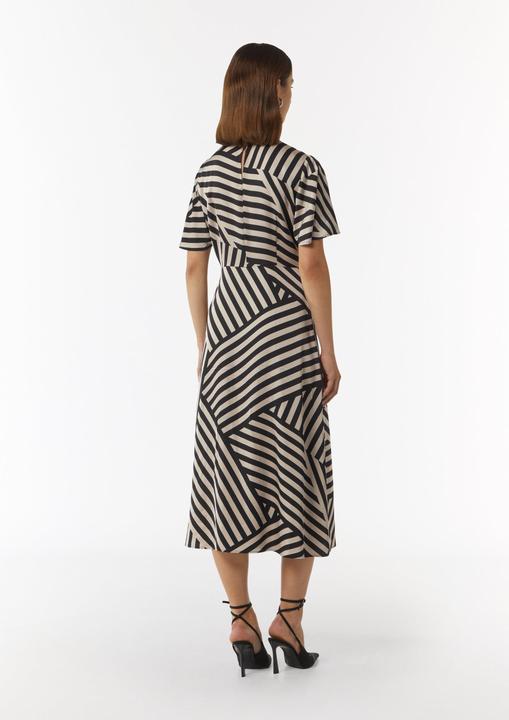 Image du produit Comma Kleid Gemustertes Midikleid aus Satin (36)