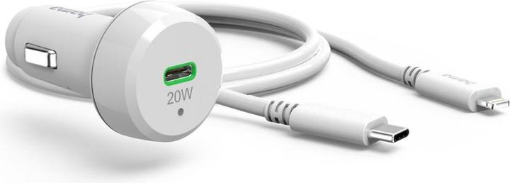 Produktbild Hama Kfz-Ladeset, Lightning, Power Delivery (PD), 20 Watt, Weiss
