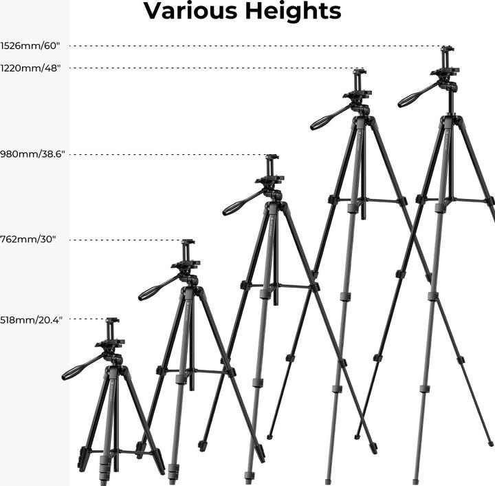 Actual product image K&F Concept B174A1 Magnesium Aluminum Alloy Tripod (Metal)