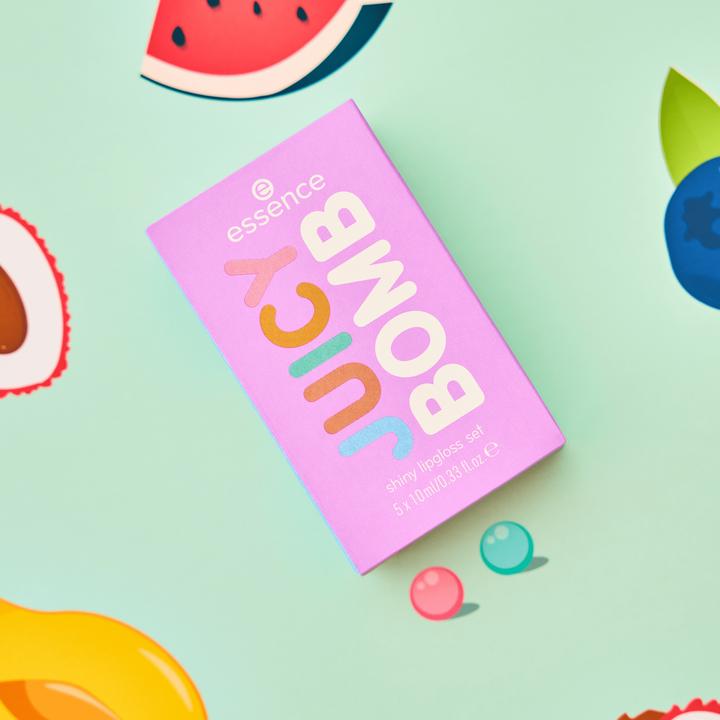 Produktbild essence Juicy Bomb Set (106 Mellow Mango, 101 Lovely Litchi, 102 Witty Watermelon)