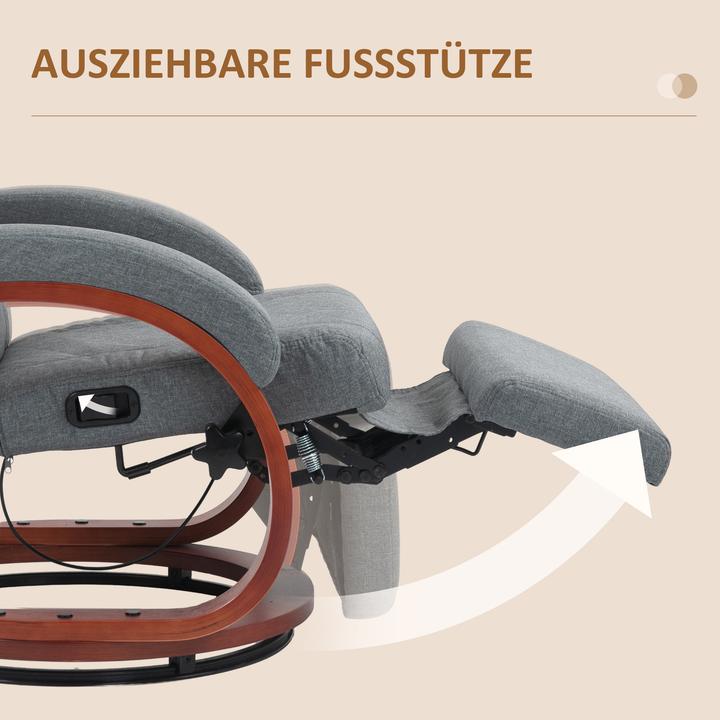 Actual product image Homcom Relaxsessel Polyester Grau