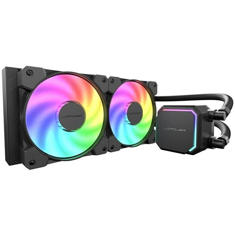 LC-Power Wasserkühlung LC-CC-240-B-ARGB, CPU Wasserkühler, Schwarz