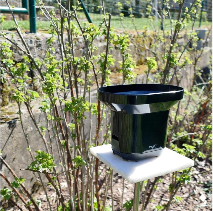 Actual product image TFA rain gauge