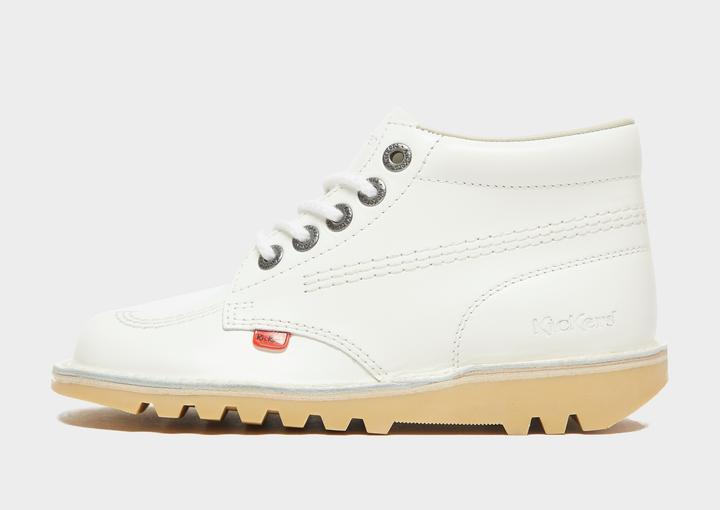 Kickers Kick Hi Weiss Leder Stiefel (39)