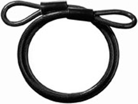 Productafbeelding Master Lock Luskabel staal gevlochten met vinyl hoes zwart lengte 450cm Ø 10mm 72