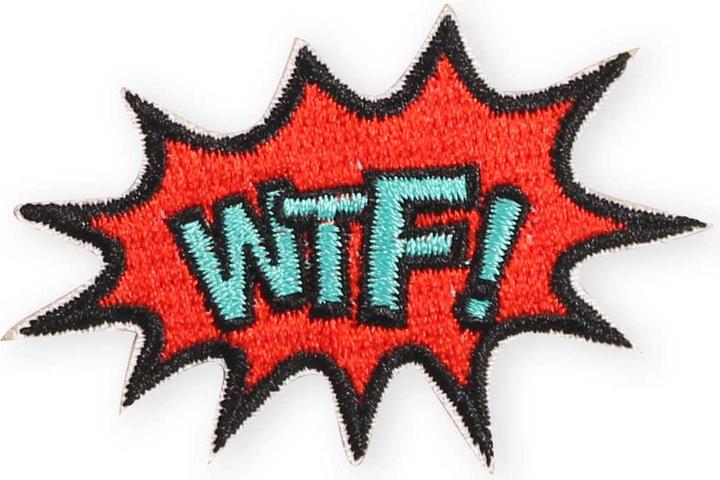Actual product image PhoneLook Sticker Sticker for mobile/tablet/computer 3D embroidered WTF