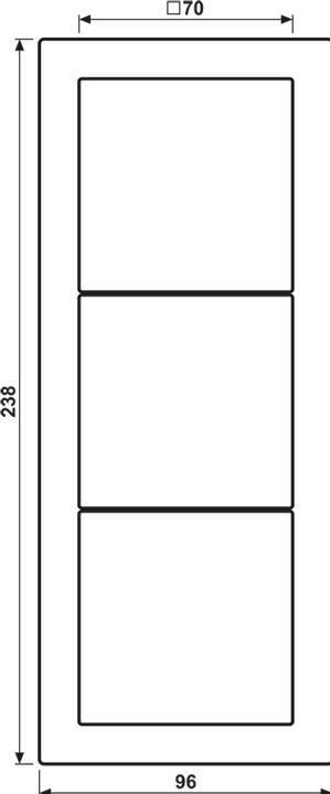 Actual product image JUNG Mounting frame 3f anth mt LS / LS-DESIGN ALD2983AN