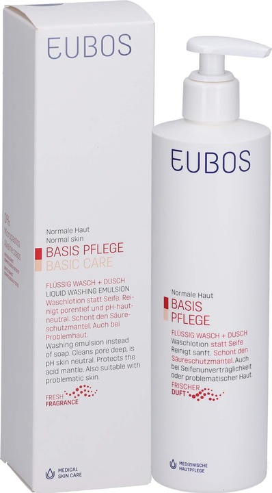 Actual product image Eubos liquid and shower red (400 ml)